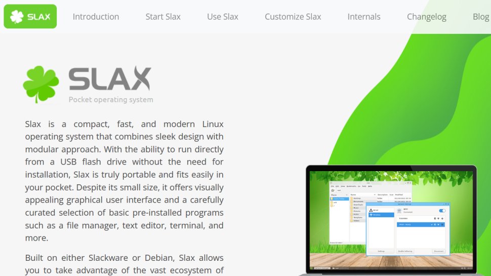 Slax website screenshot (February 2026).