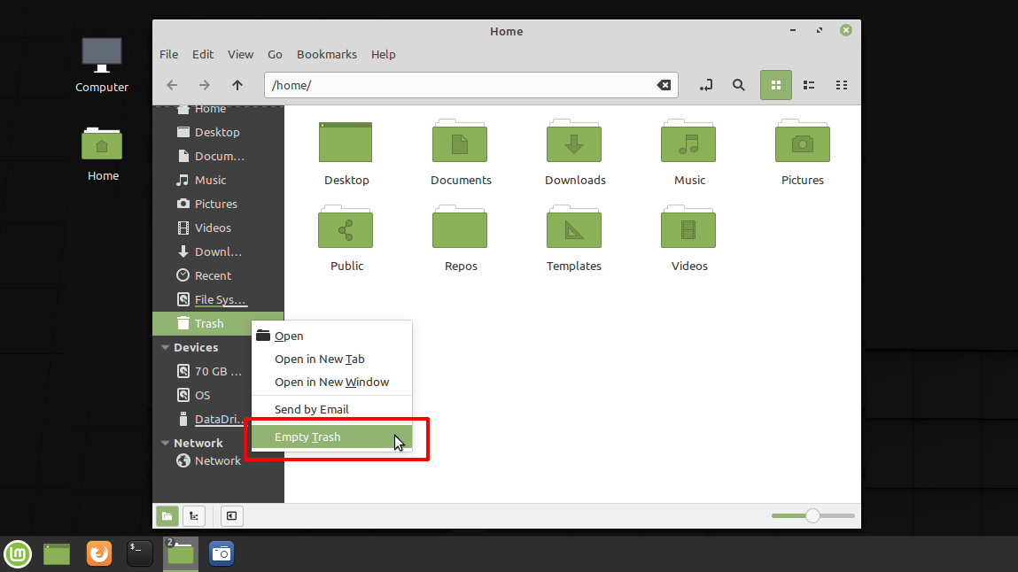 How To Delete A Directory in Linux Mint
