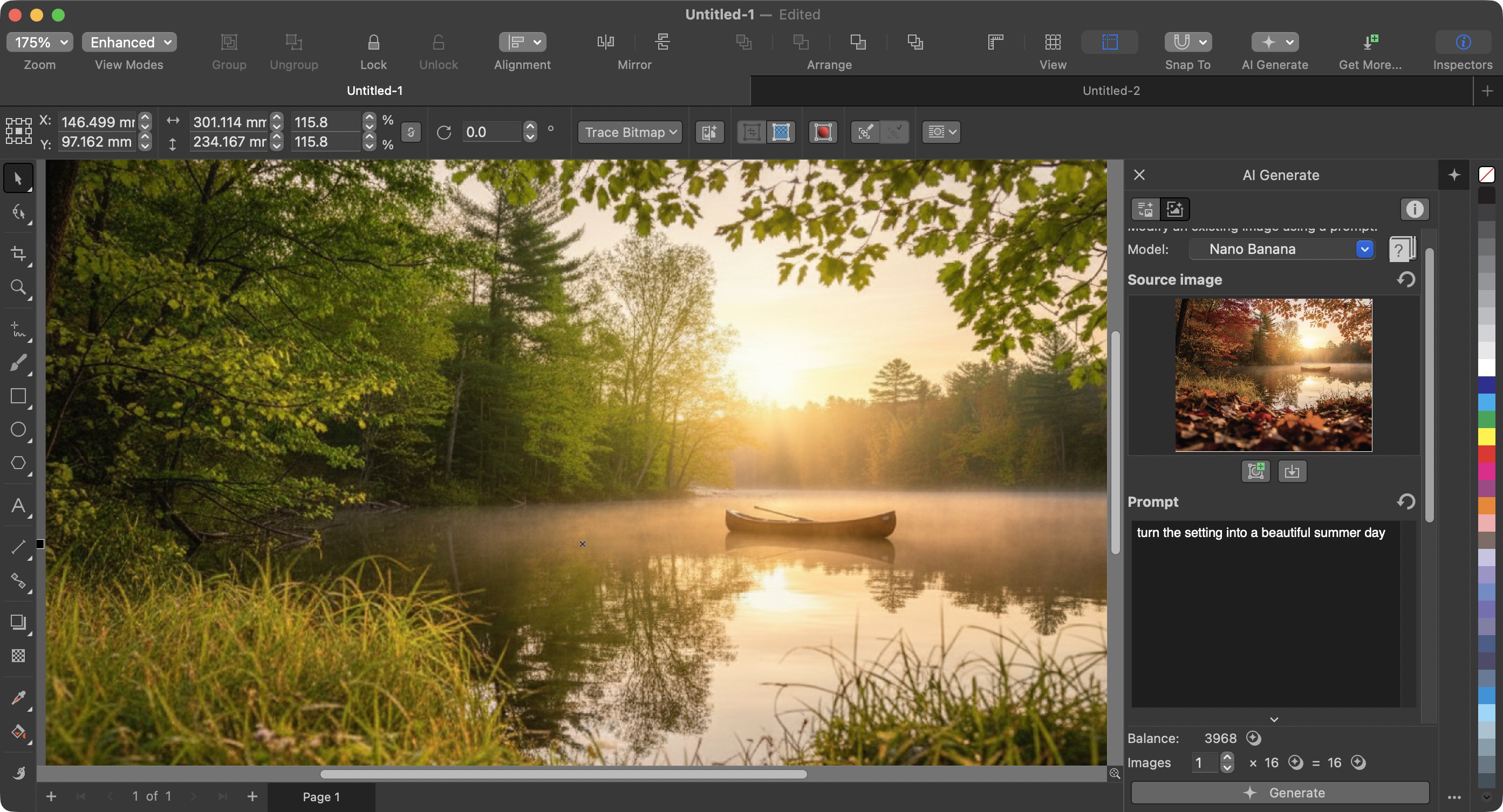 Using CorelDRAW Graphics Suite 2026 on a Mac during our review