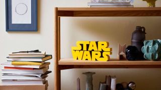 Lego Star Wars brick built logo