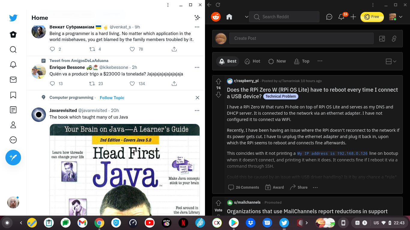 PWAs on a Chromebook