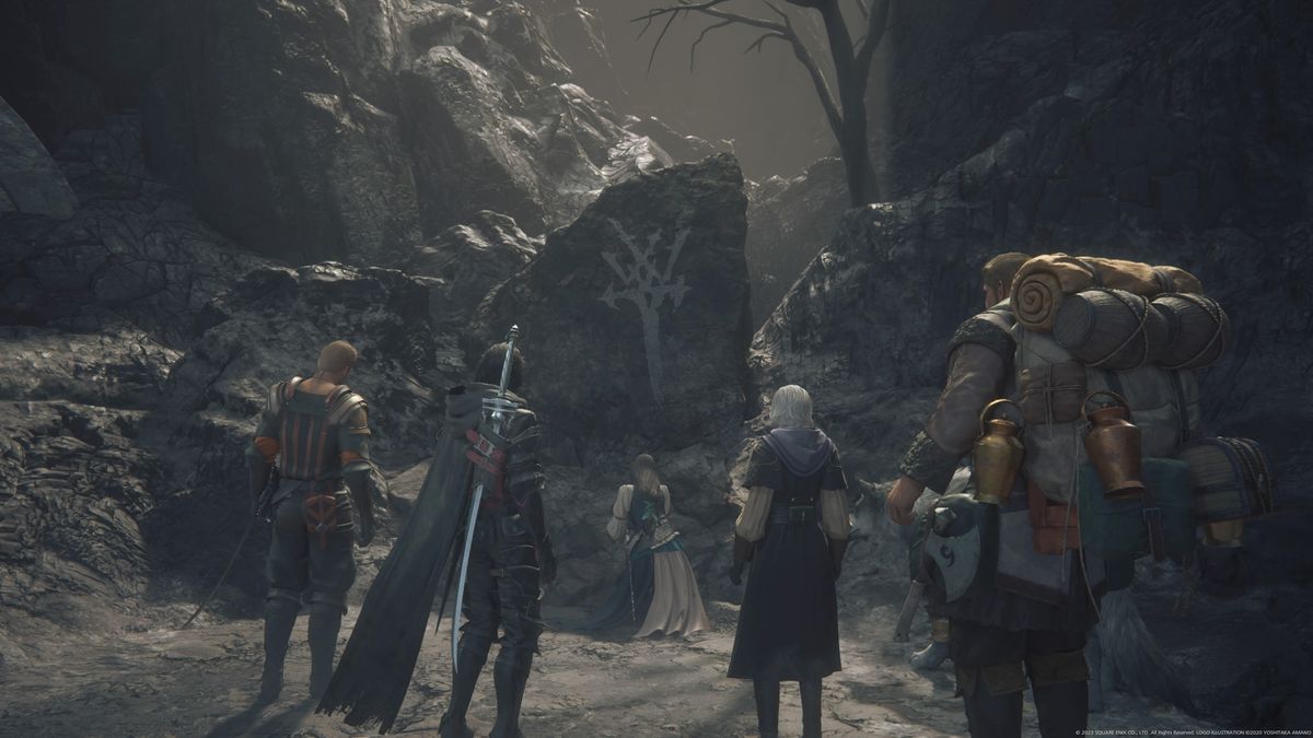 Clive, Gav, Charon, Goetz and Jill mourn a lost friend