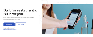 Website screenshot for Toast POS
