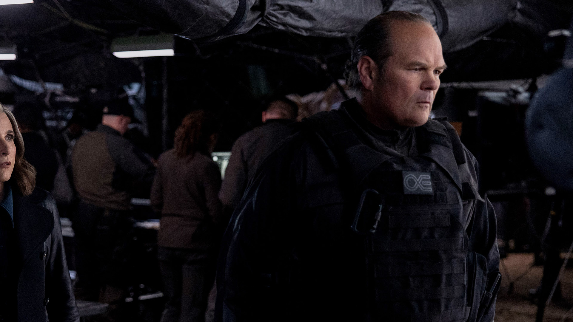 FBI officer Holt staring at someone off-camera in Marvel's Thunderbolts* movie