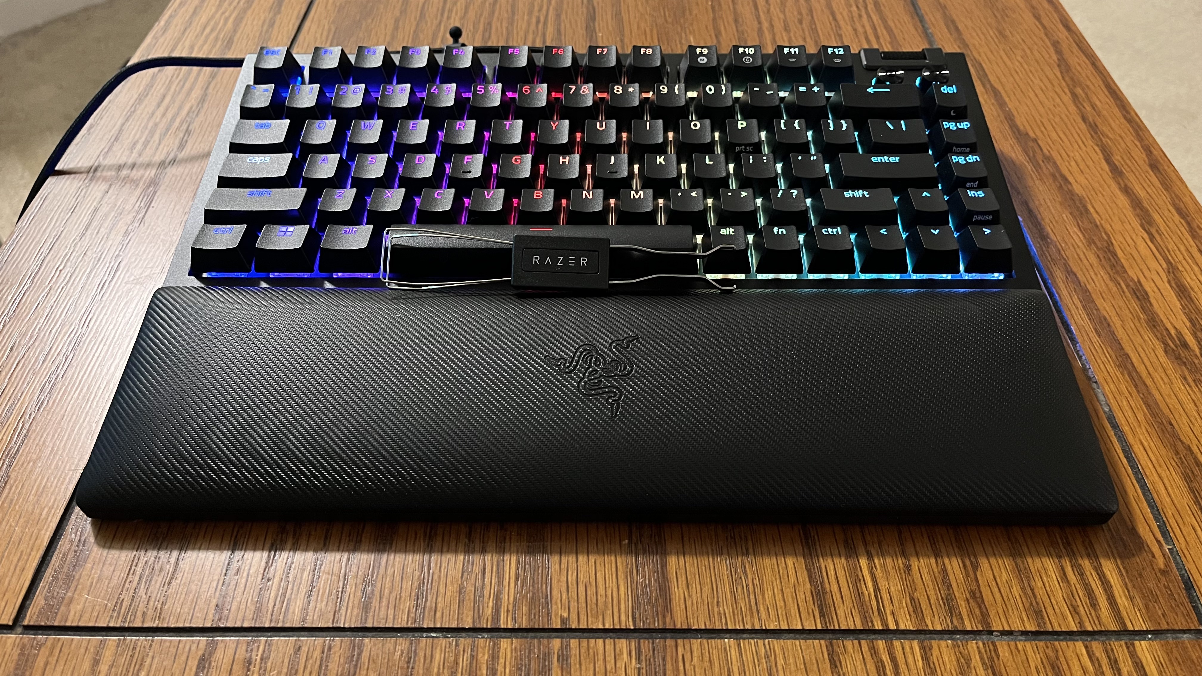 Razer BlackWidow V4 75% on a table