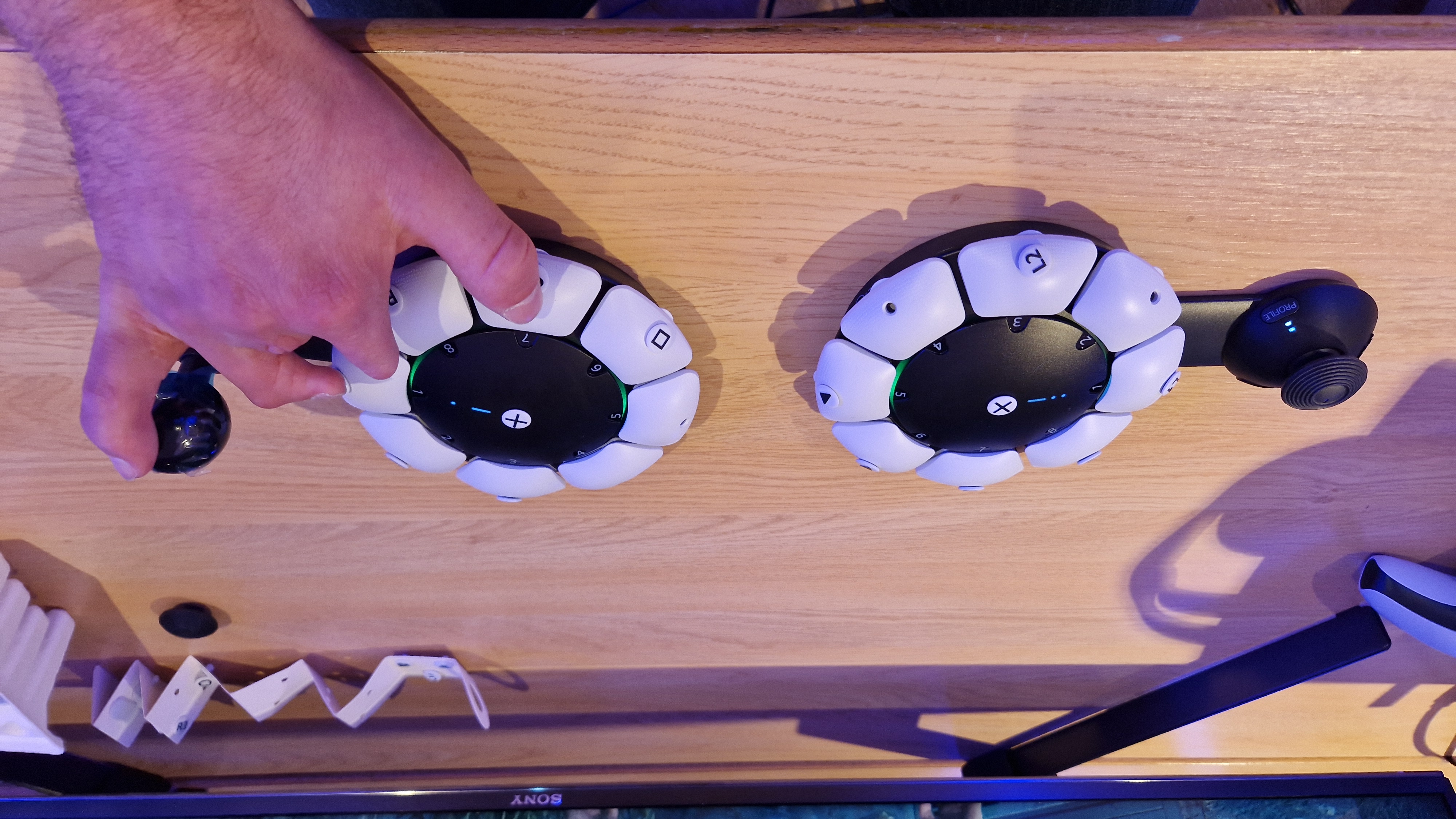 Hands-on picture of the PlayStation Access controller