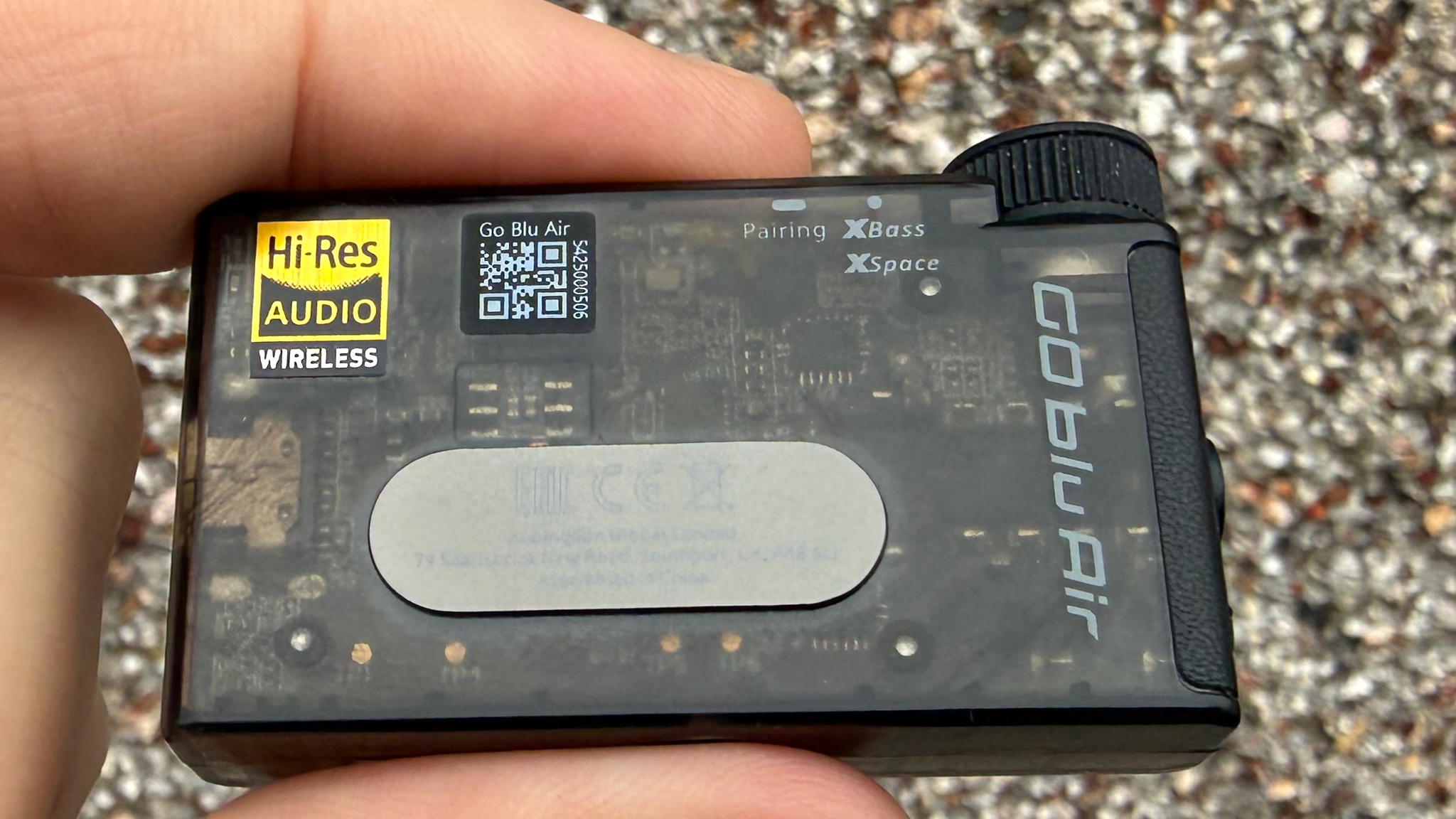 The rear of the iFi GO Blu Air