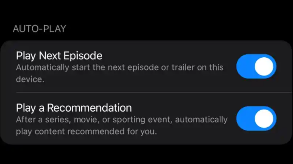 A screen shot of new Apple TV Plus settings