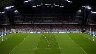 General view inside the Toyota stadium, Japan, during a rugby match
