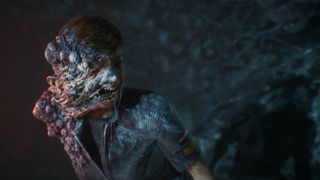 A Directive 8020 screenshot showing a mutated human enemy.