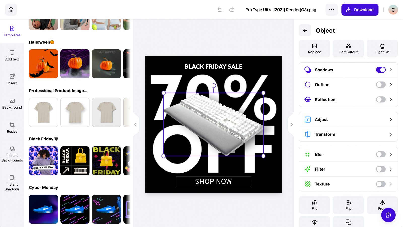 PhotoRoom review screenshot