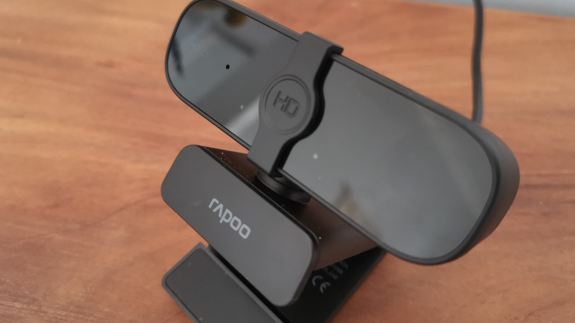A close-up view of the Rapoo XW2K webcam