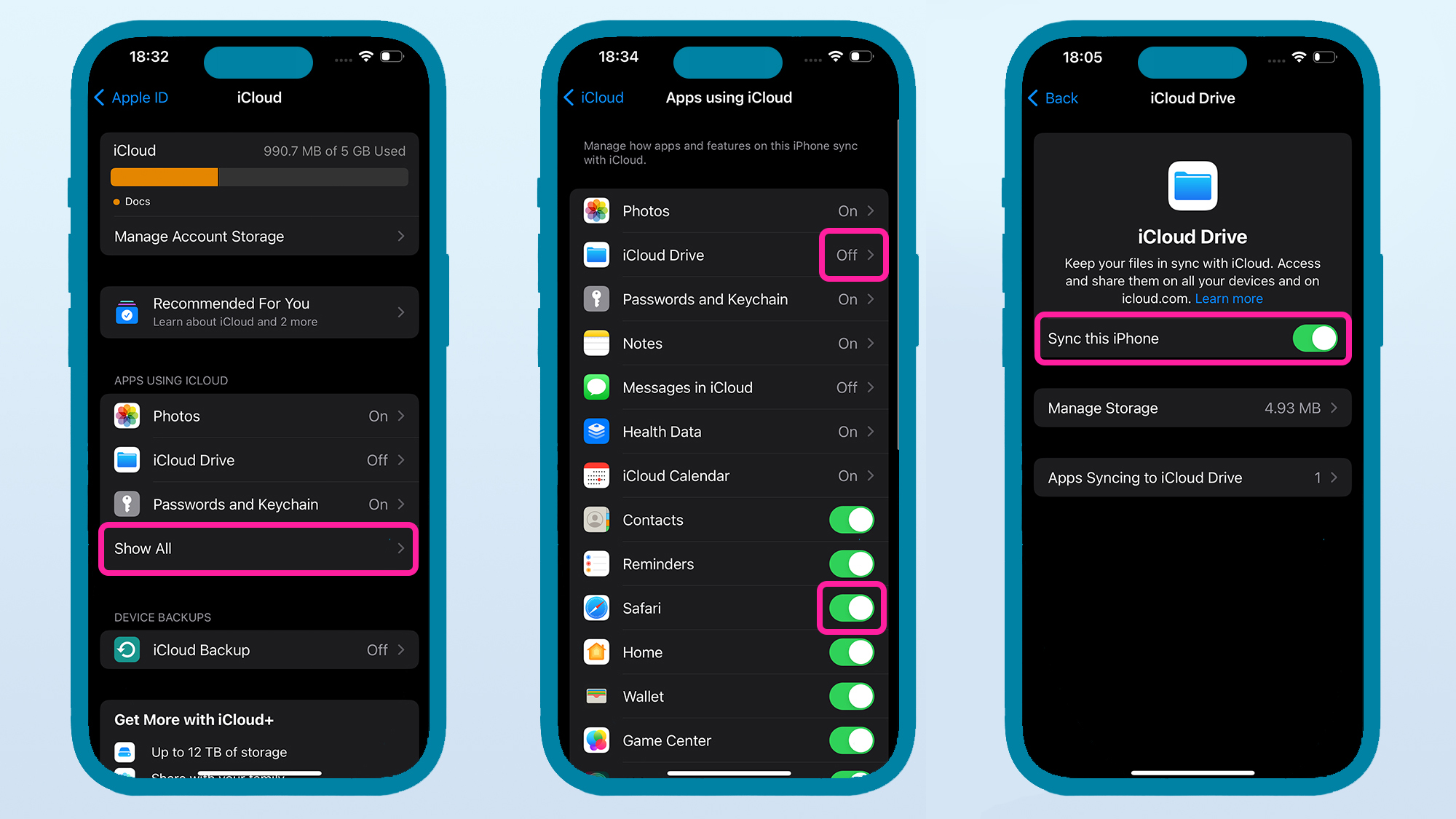 How to back up an iPhone &amp;ndash; iCloud, Apps Using iCloud, Sync This iPhone