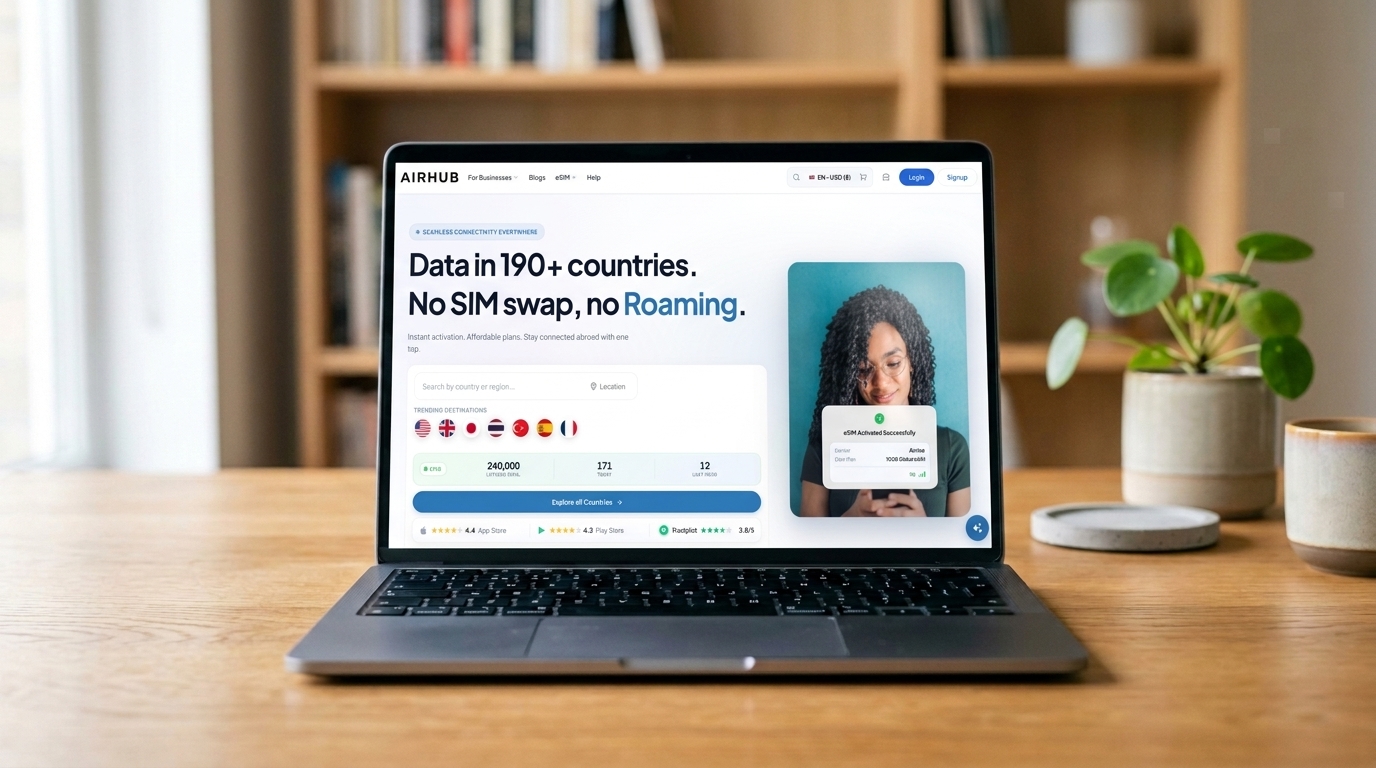 Airhub landing page