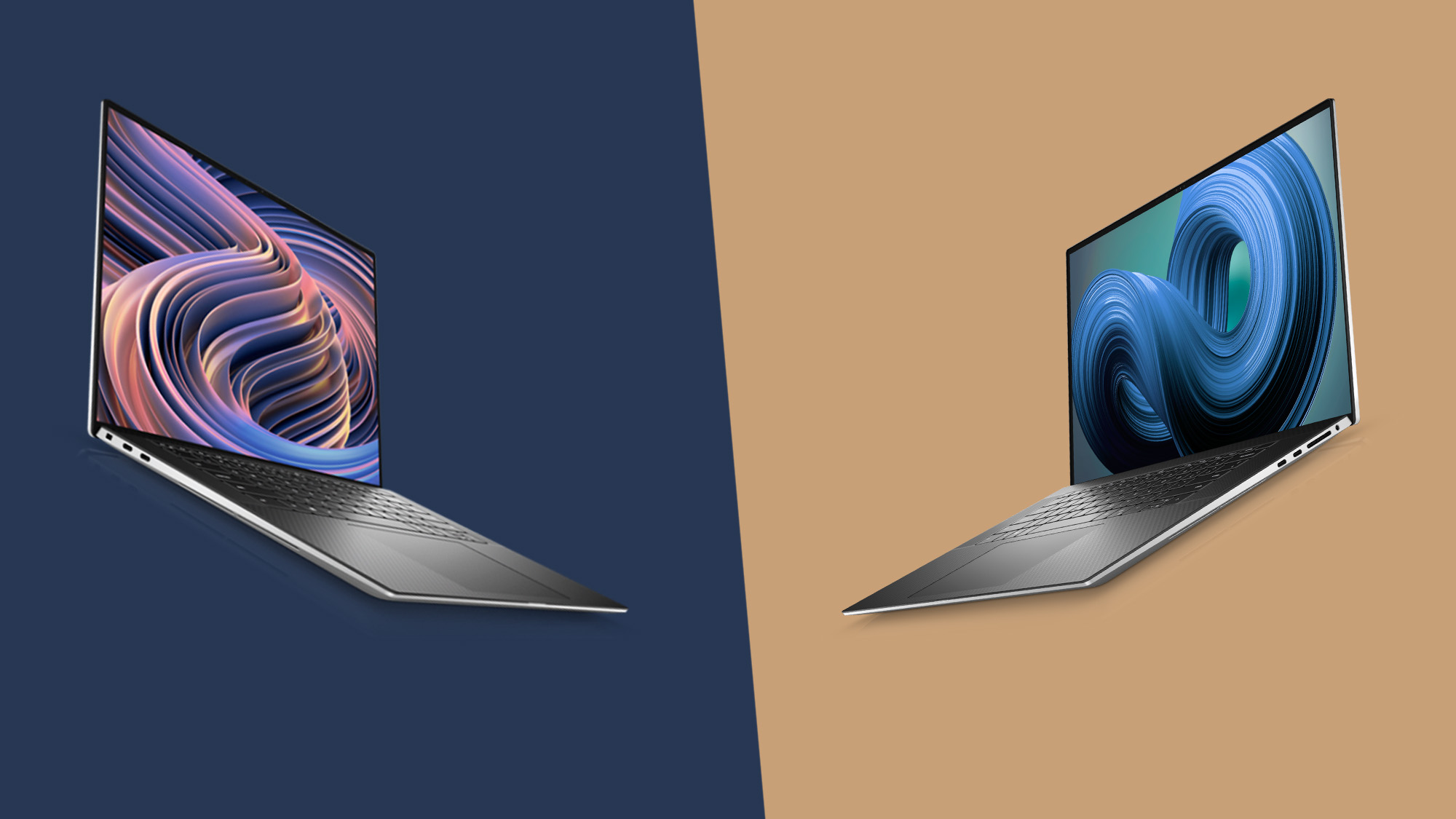A Dell XPS 15 2022 and a Dell XPS 17 2022 facing off