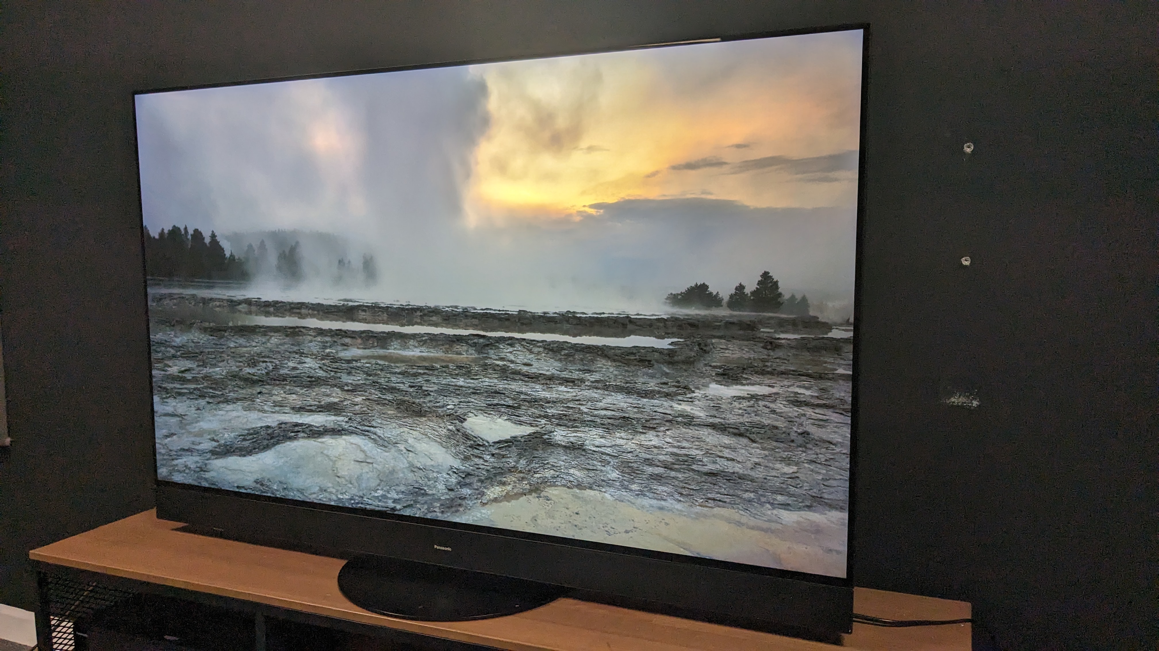 Panasonic MZ1500 with beach on screen