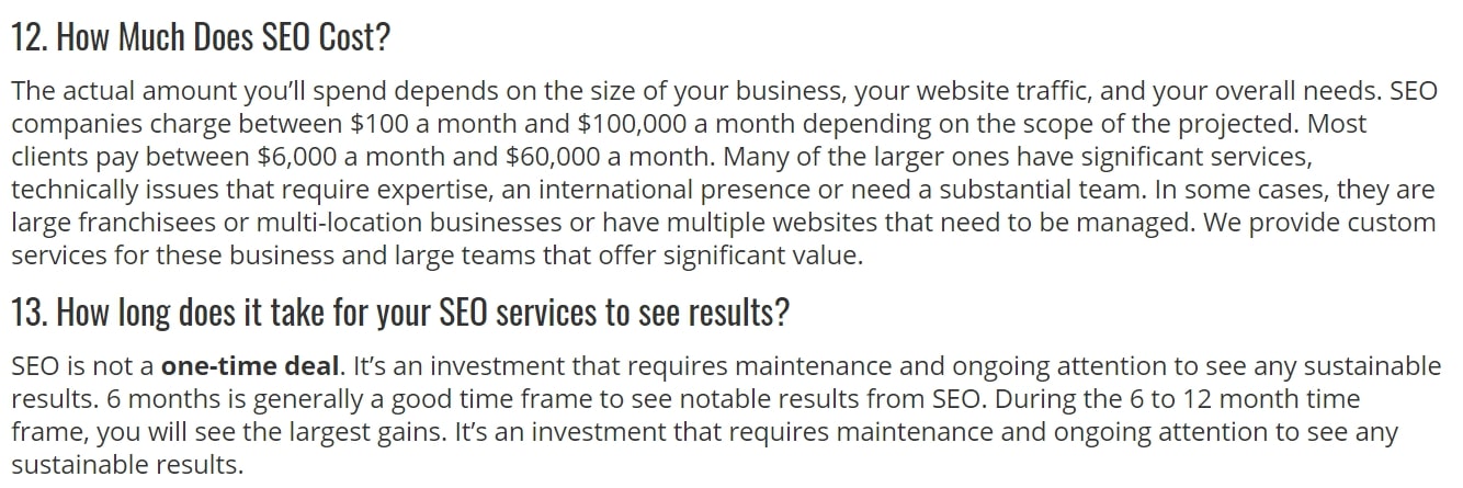 Ignite Visibility SEO services