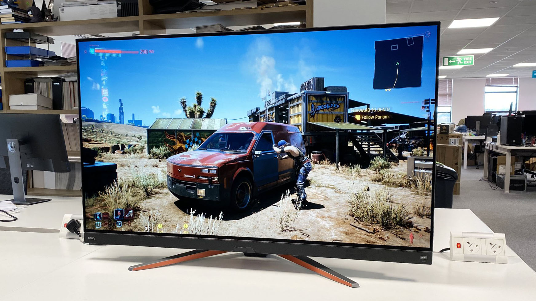 BenQ Mobiuz EX480UZ in an office setting