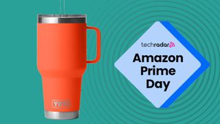 Yeti Rambler Straw Mug with TR Amazon logo