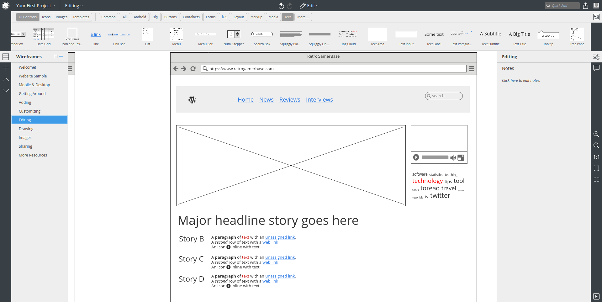 Balsamiq header image