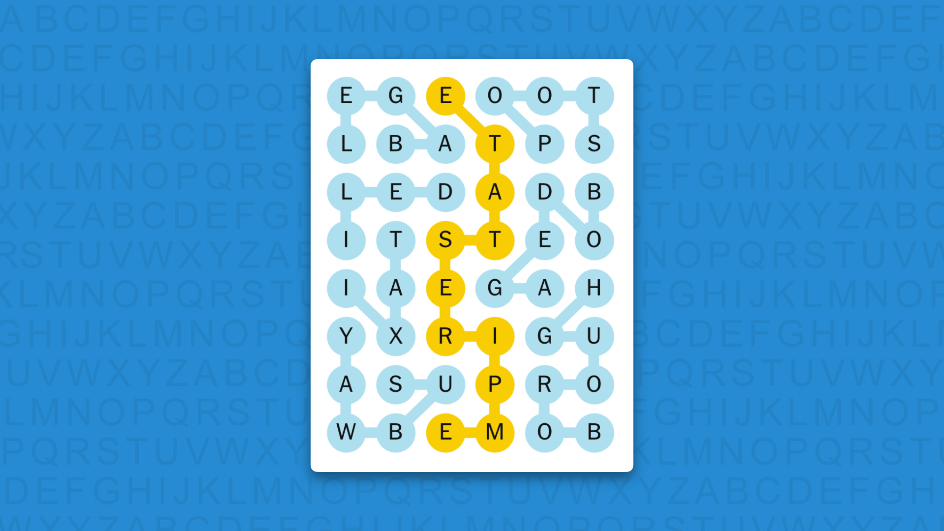 NYT Strands answers for game 861 on a blue background