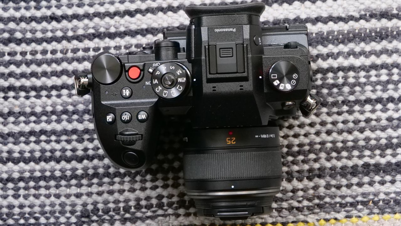 The Panasonic GH6 camera sitting on a table