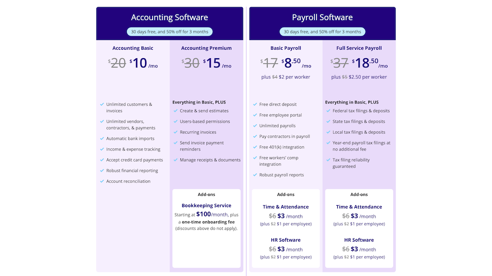 Patriot Accounting and Payroll website screenshot
