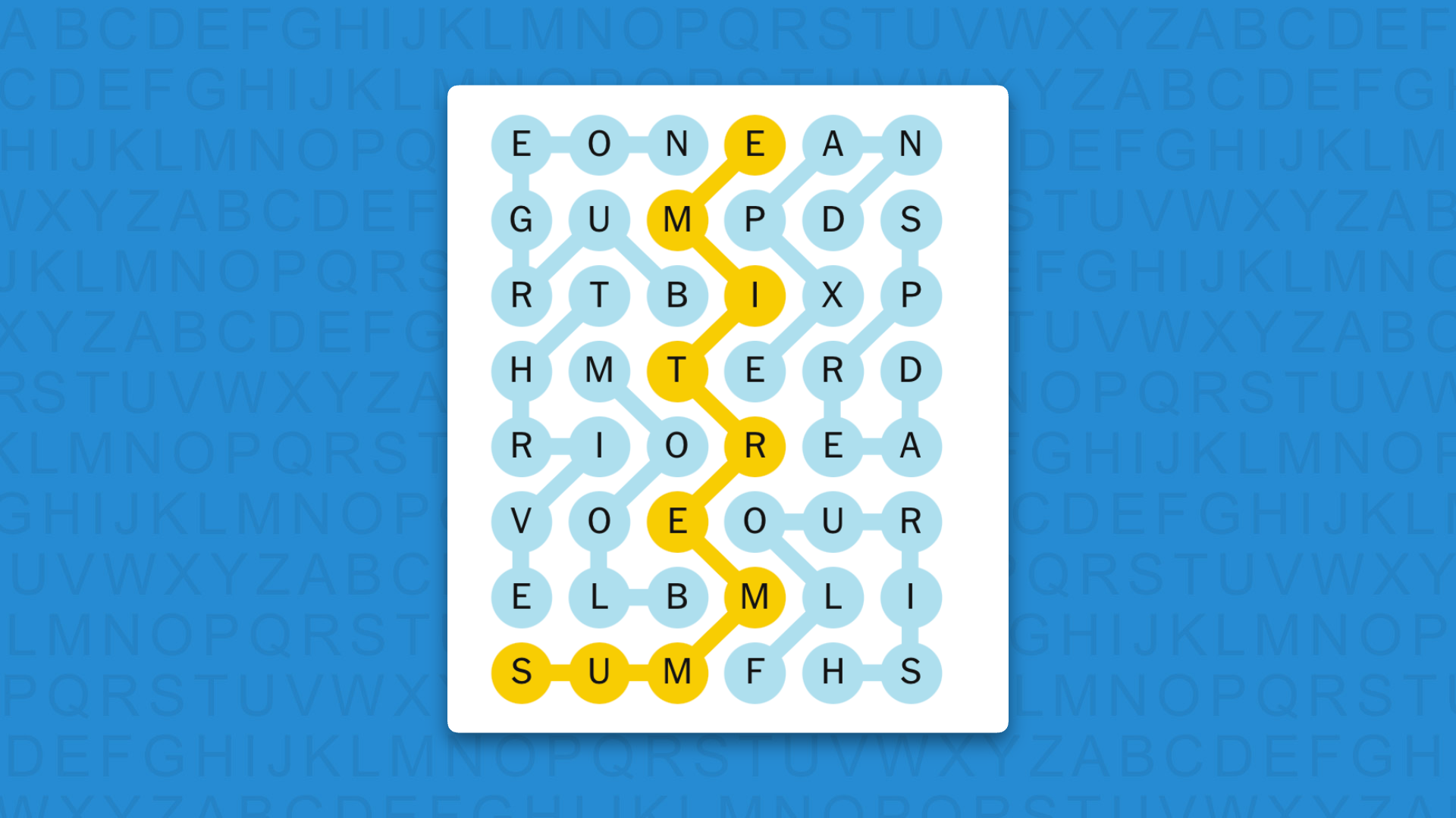 NYT Strands answers for game 855 on a blue background