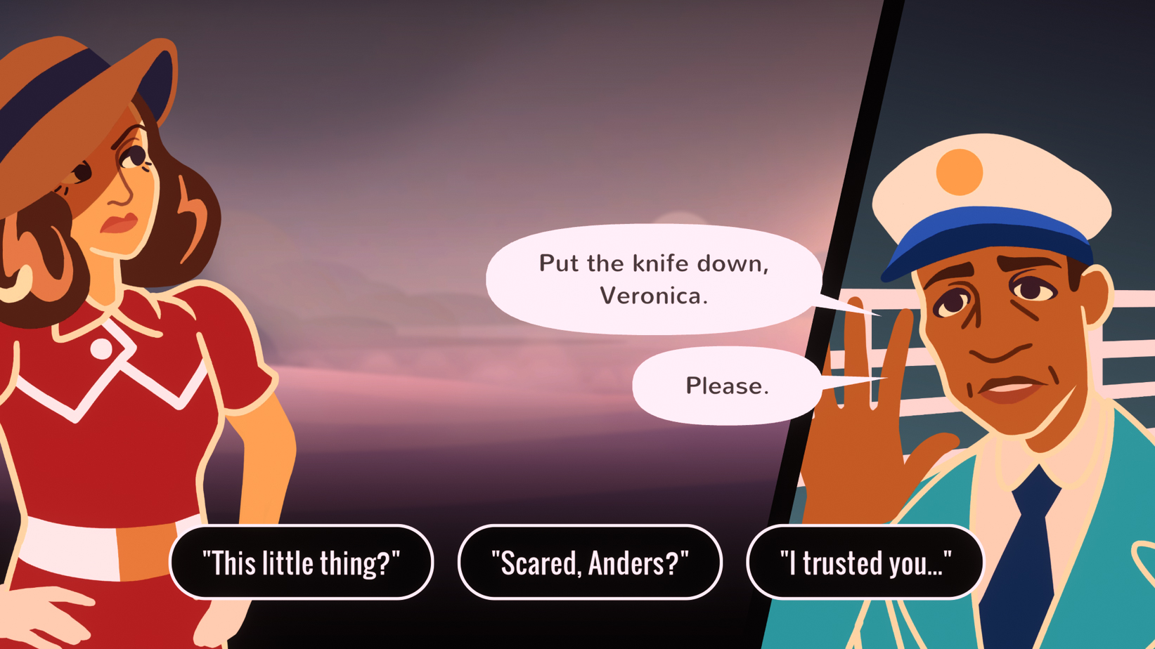 A screenshot showing Overboard!