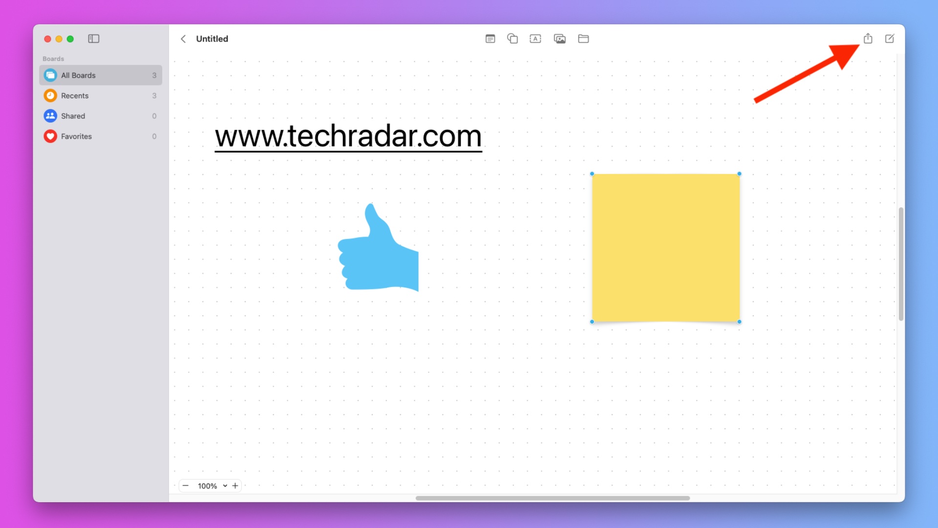 Freeform on macOS
