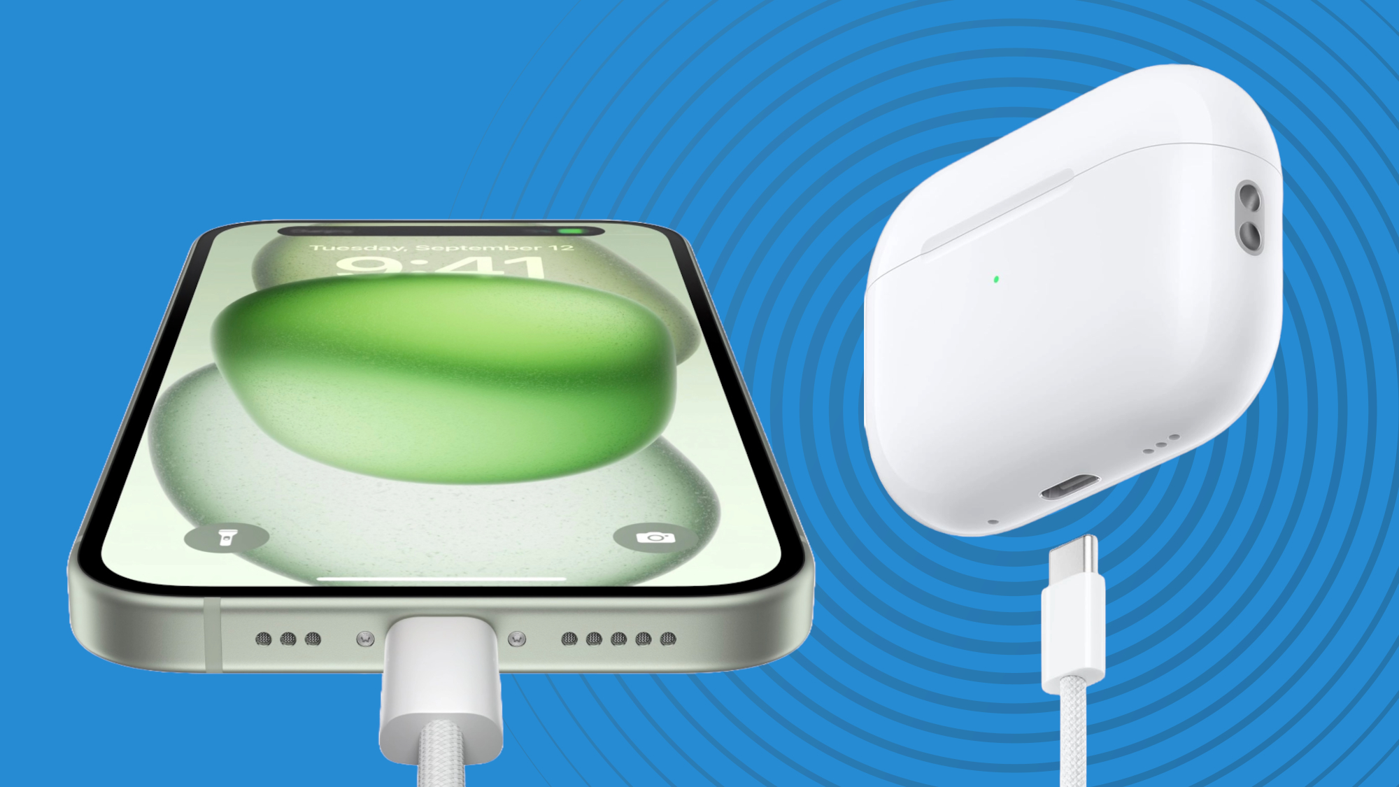 How to charge your AirPods using an iPhone 15