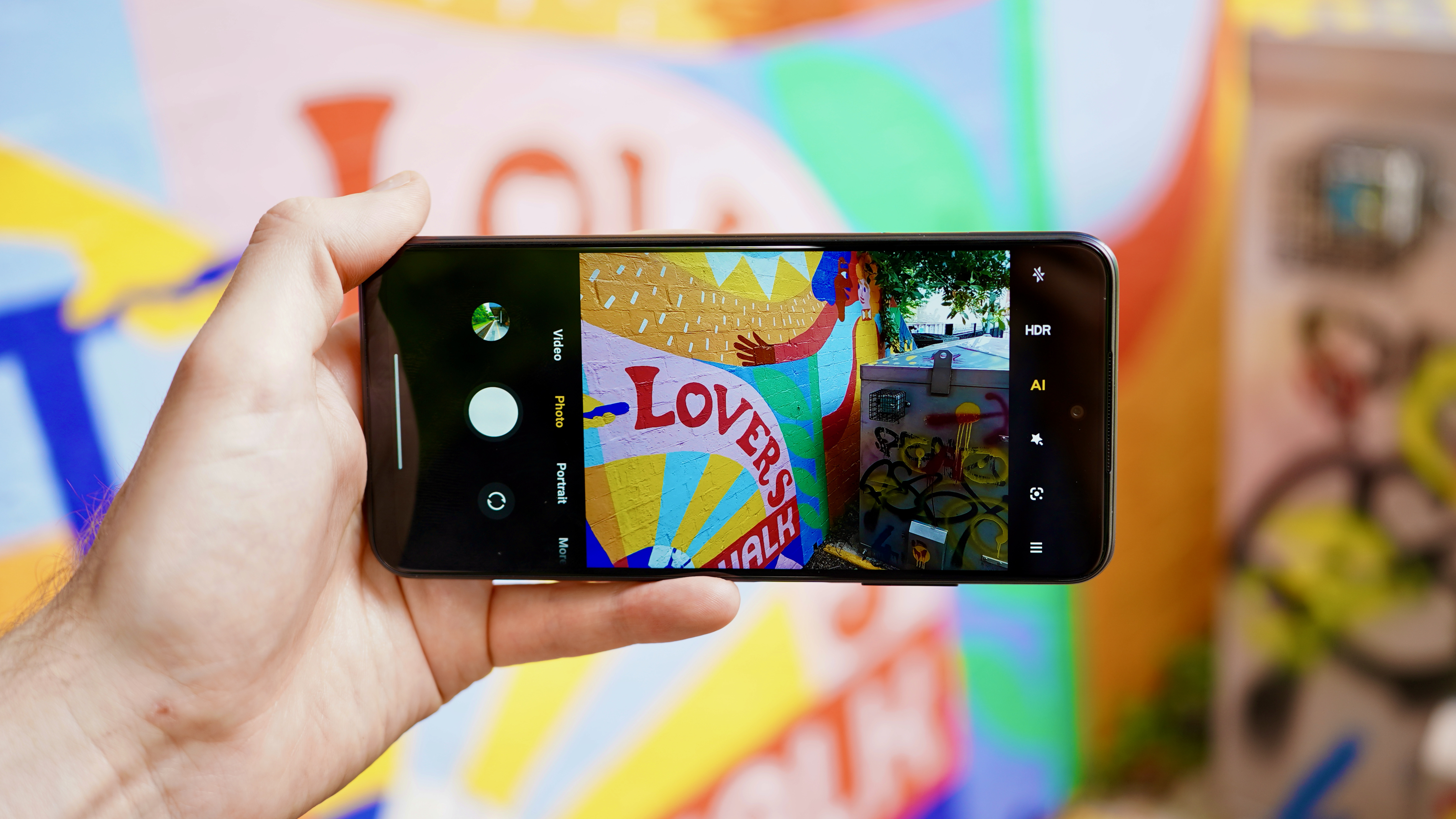 The camera interface on a Xiaomi Redmi Note 10 5G