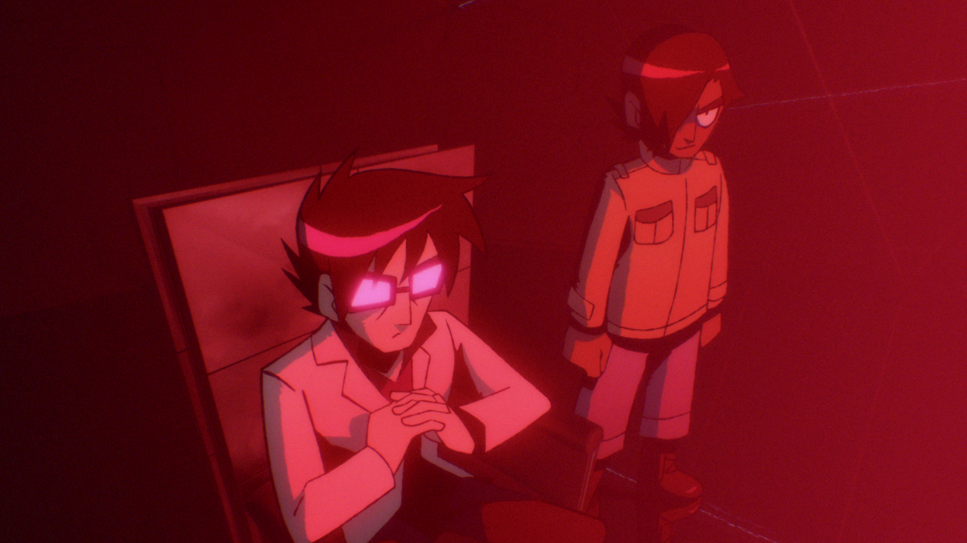 Gideon Graves is joined by Matthew Patel in his secret lair in Netflix's Scott Pilgrim Takes Off
