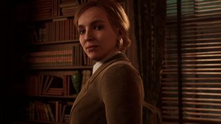 Emily Hartwood in a shadowed room