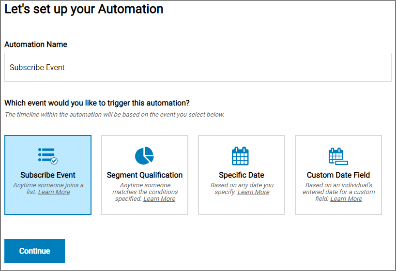 iContact automation