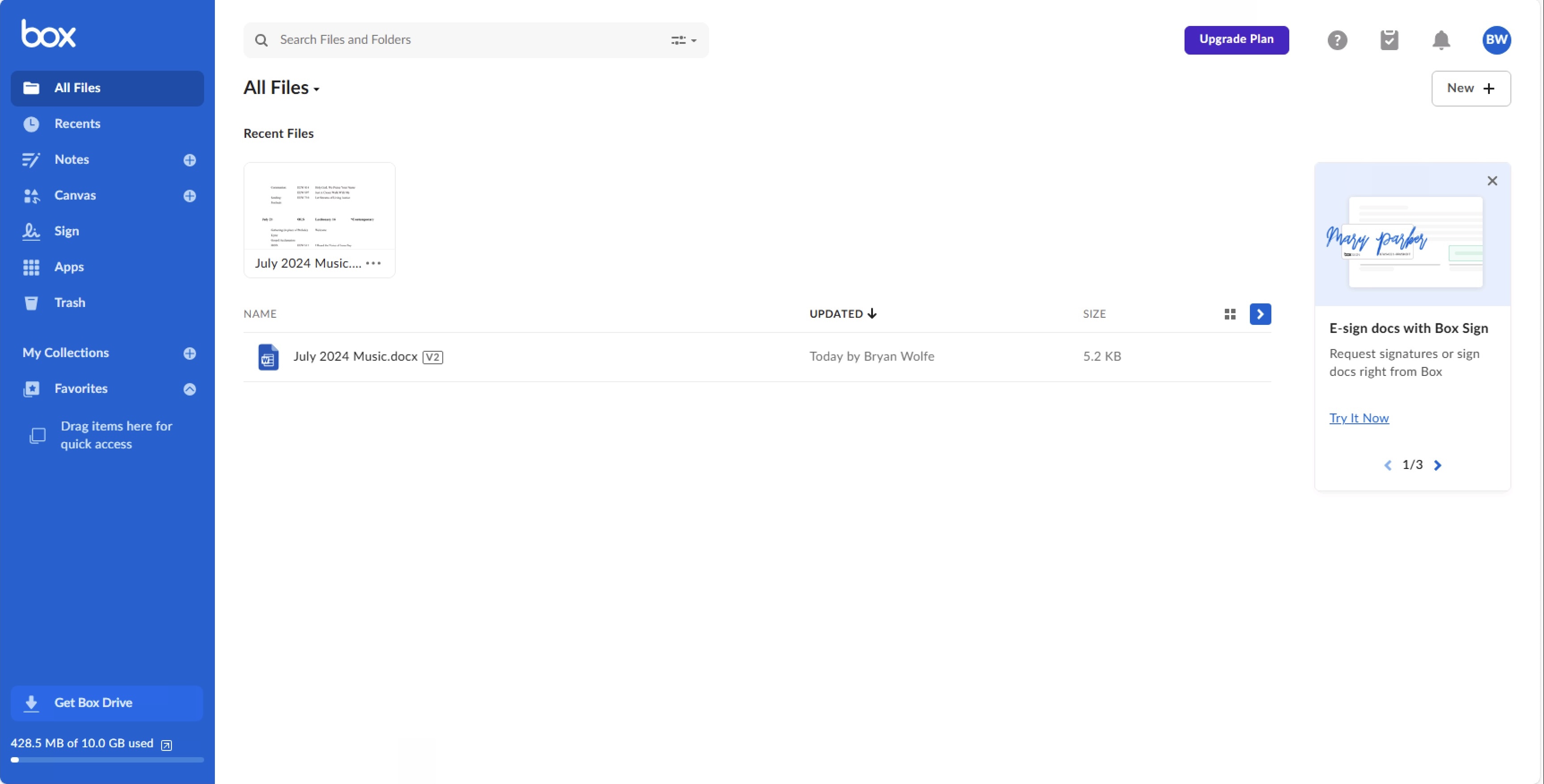 Box versioning