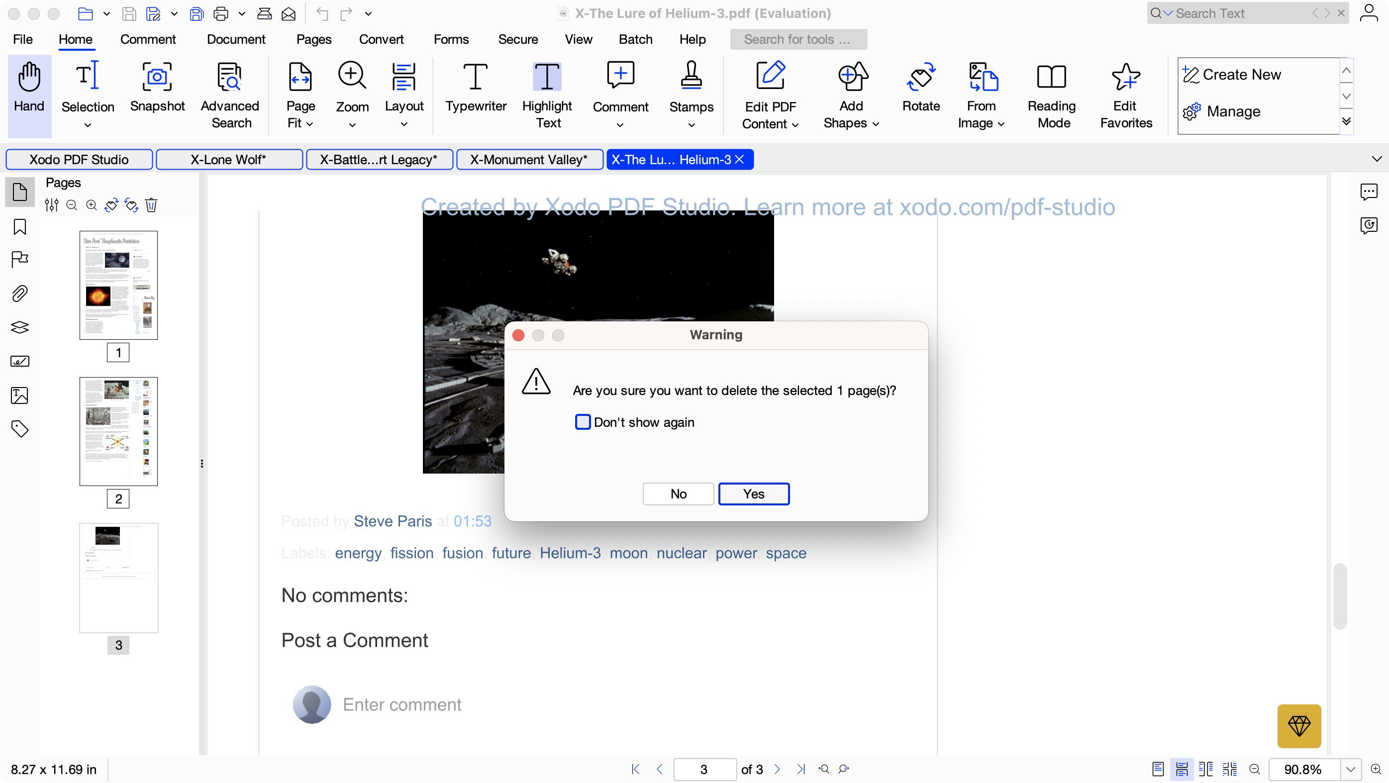 Xodo Desktop PDF Editor during our review