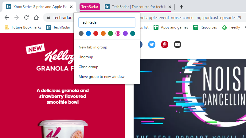 Tab groups