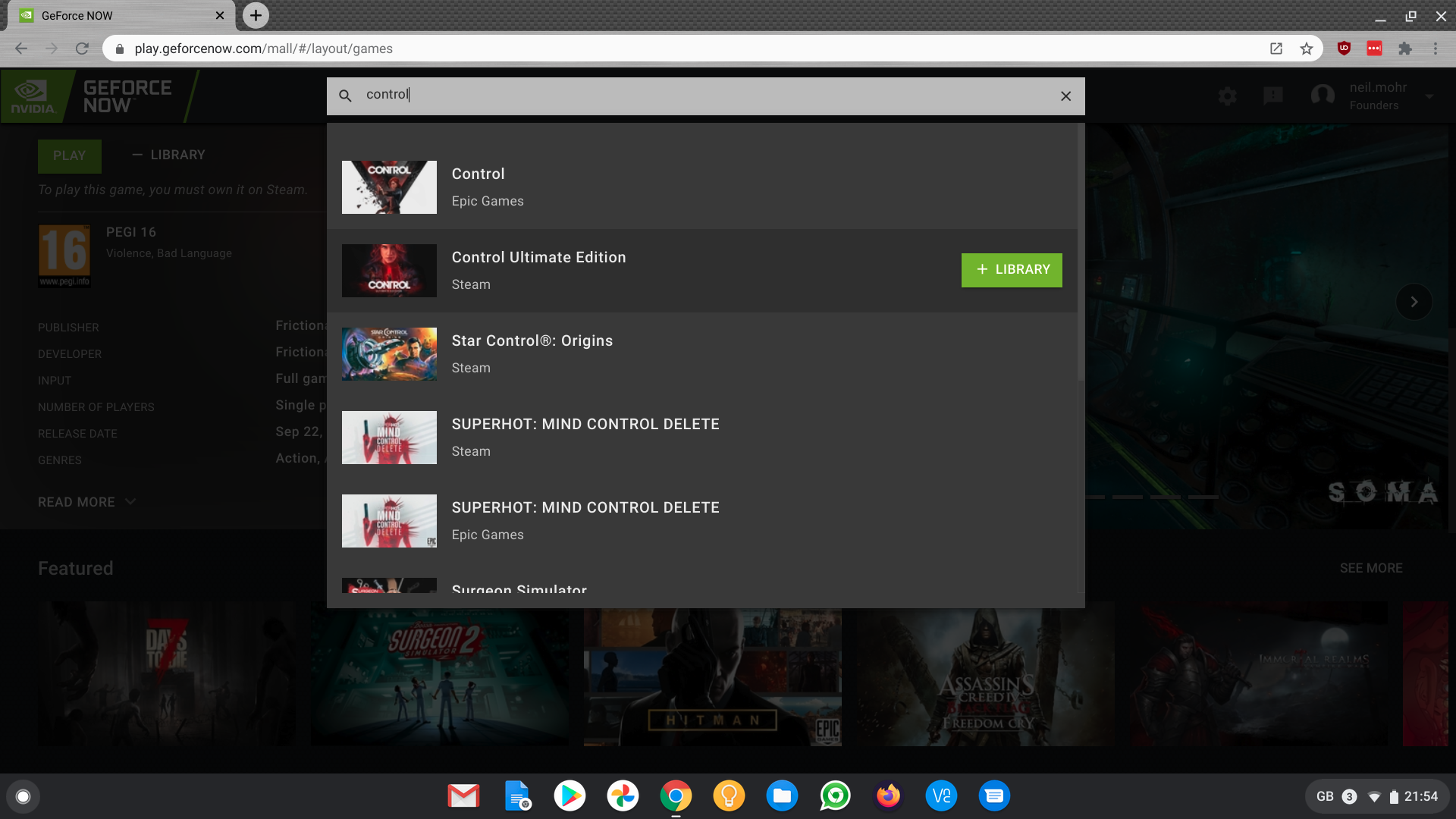 How to use Nvidia GeForce Now on a Chromebook