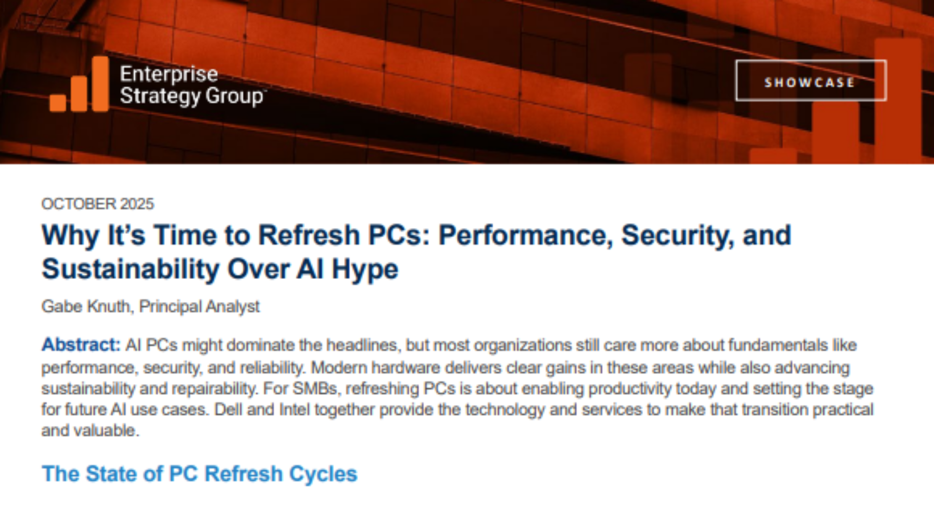 Why It&rsquo;s Time to Refresh PCs: Performance, Security, and Sustainability Over AI Hype