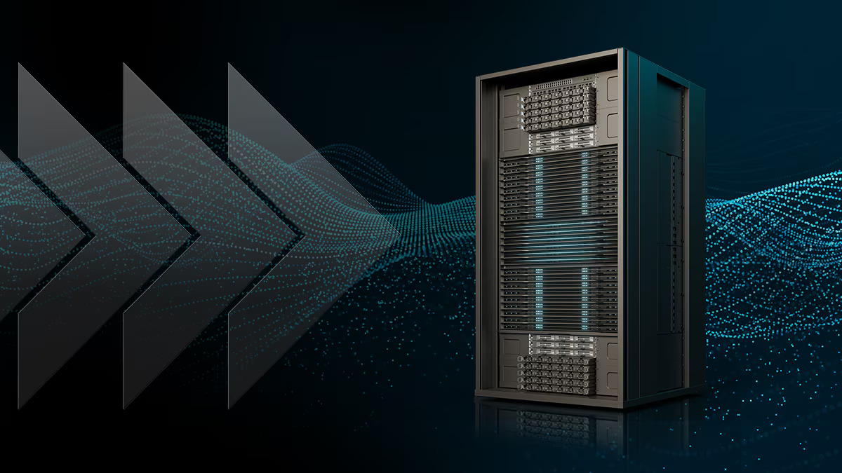 A render of the AMD Helios server rack from 2025