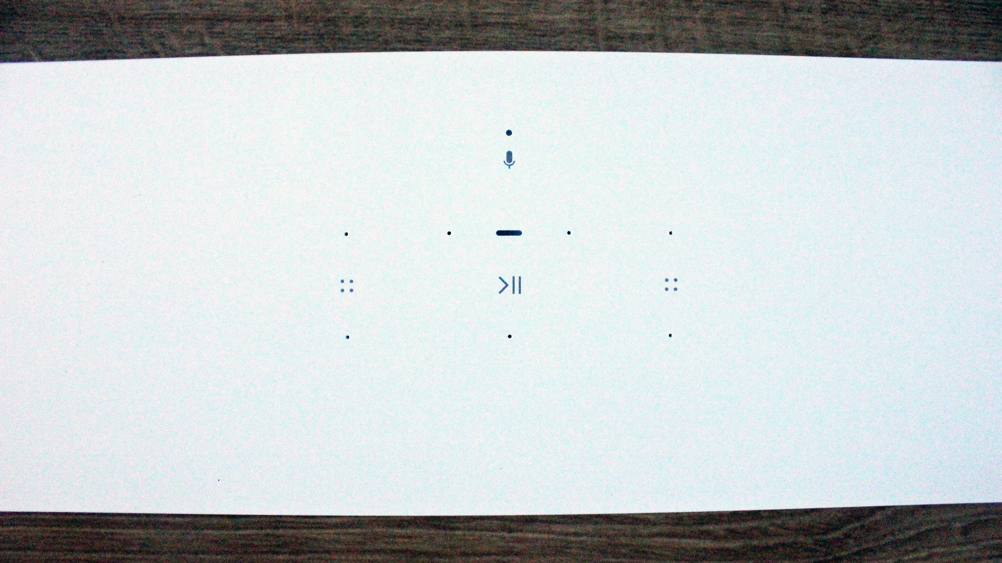 a closeup of the sonos beam gen 2 touch controls