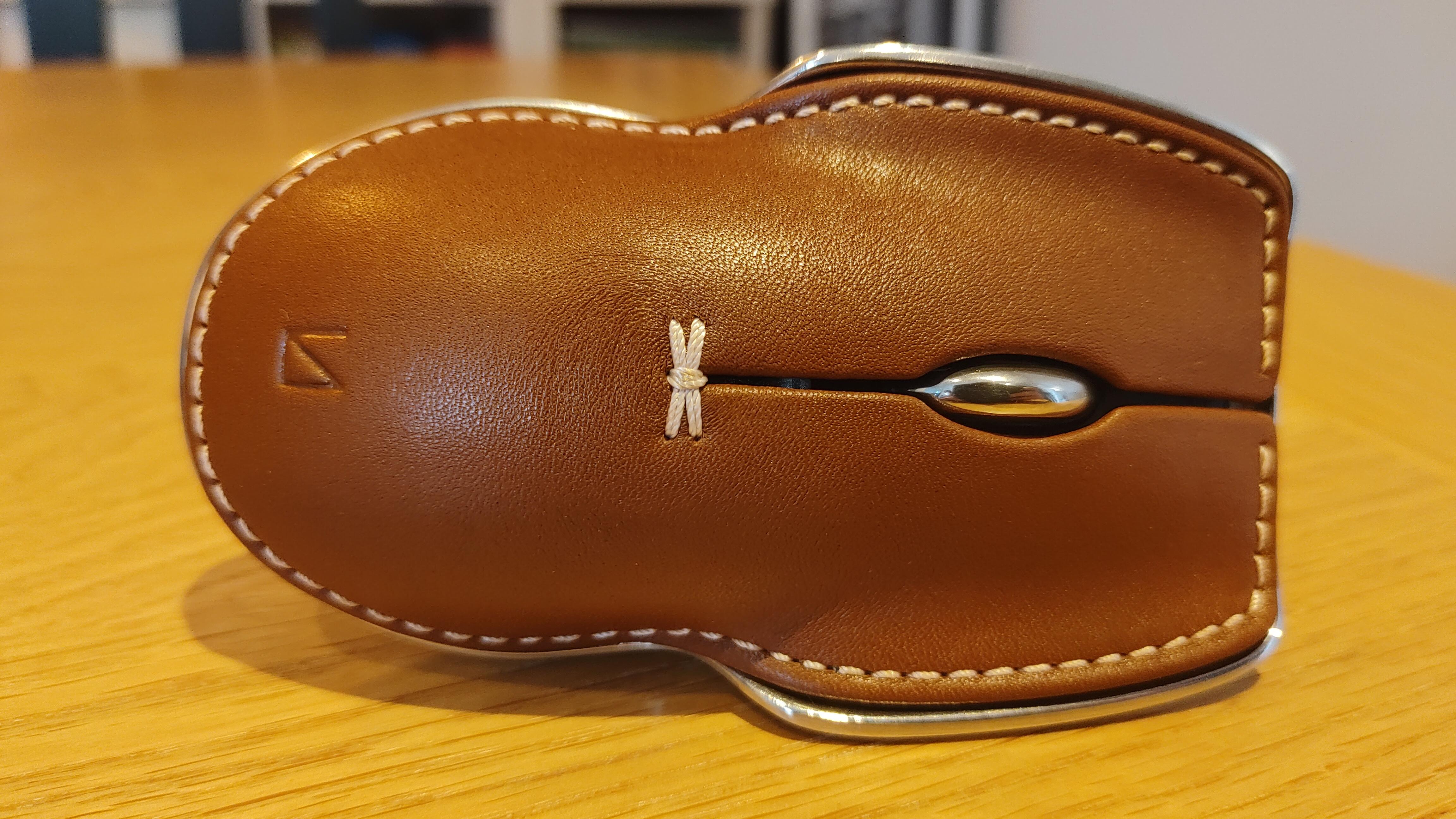 A full look at the leather coating on the Lunar Artefacts The Pointer Instrument