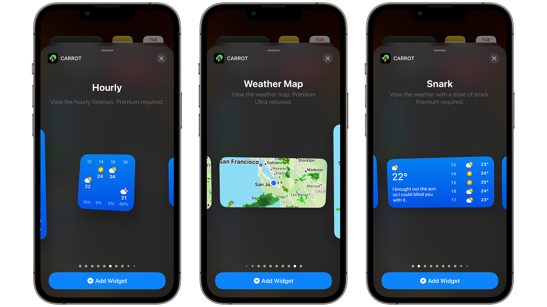 CARROT iOS Widgets