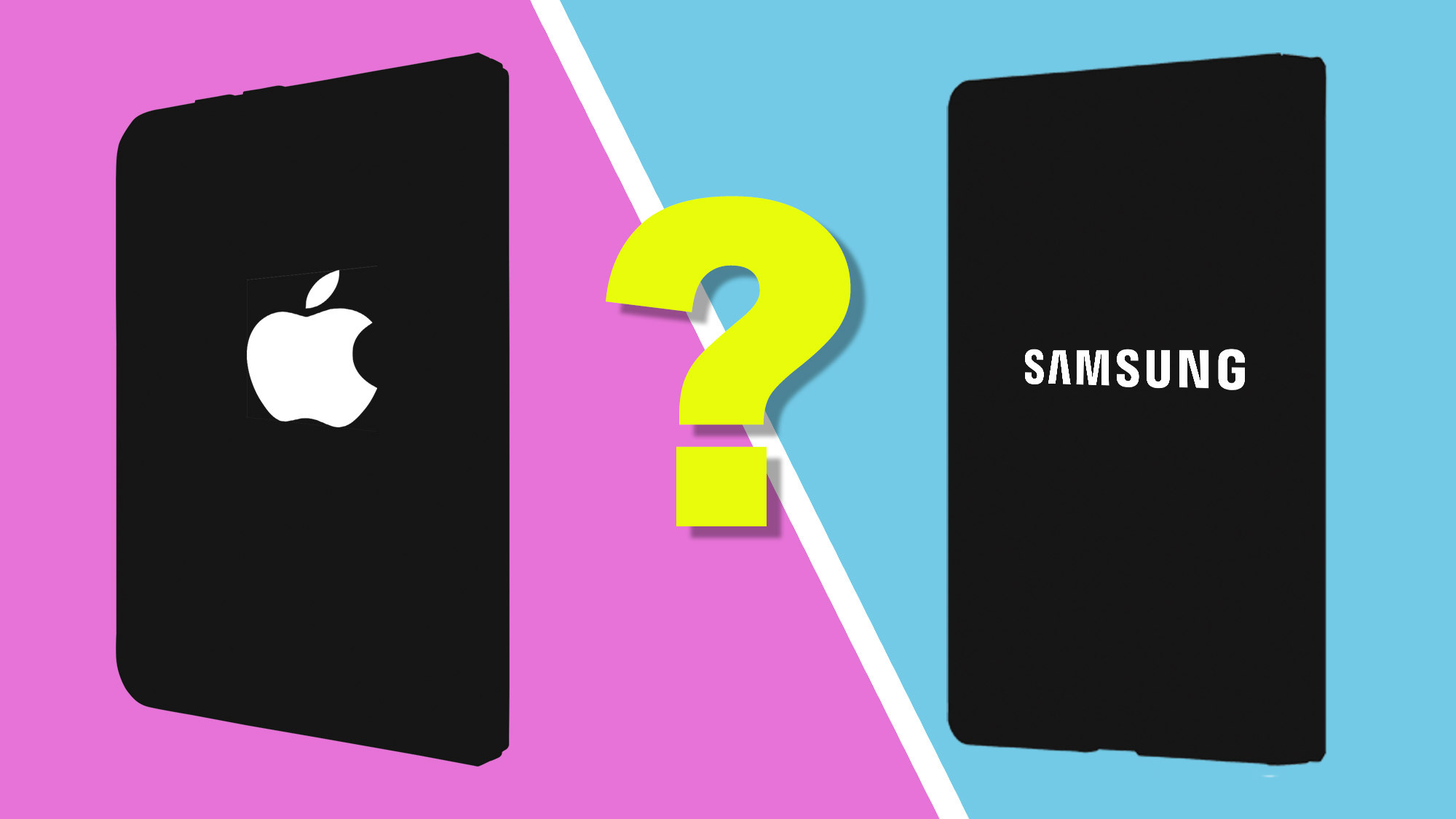 A mock-up image of the iPhone Ultra and Samsung Galaxy Z Fold 8