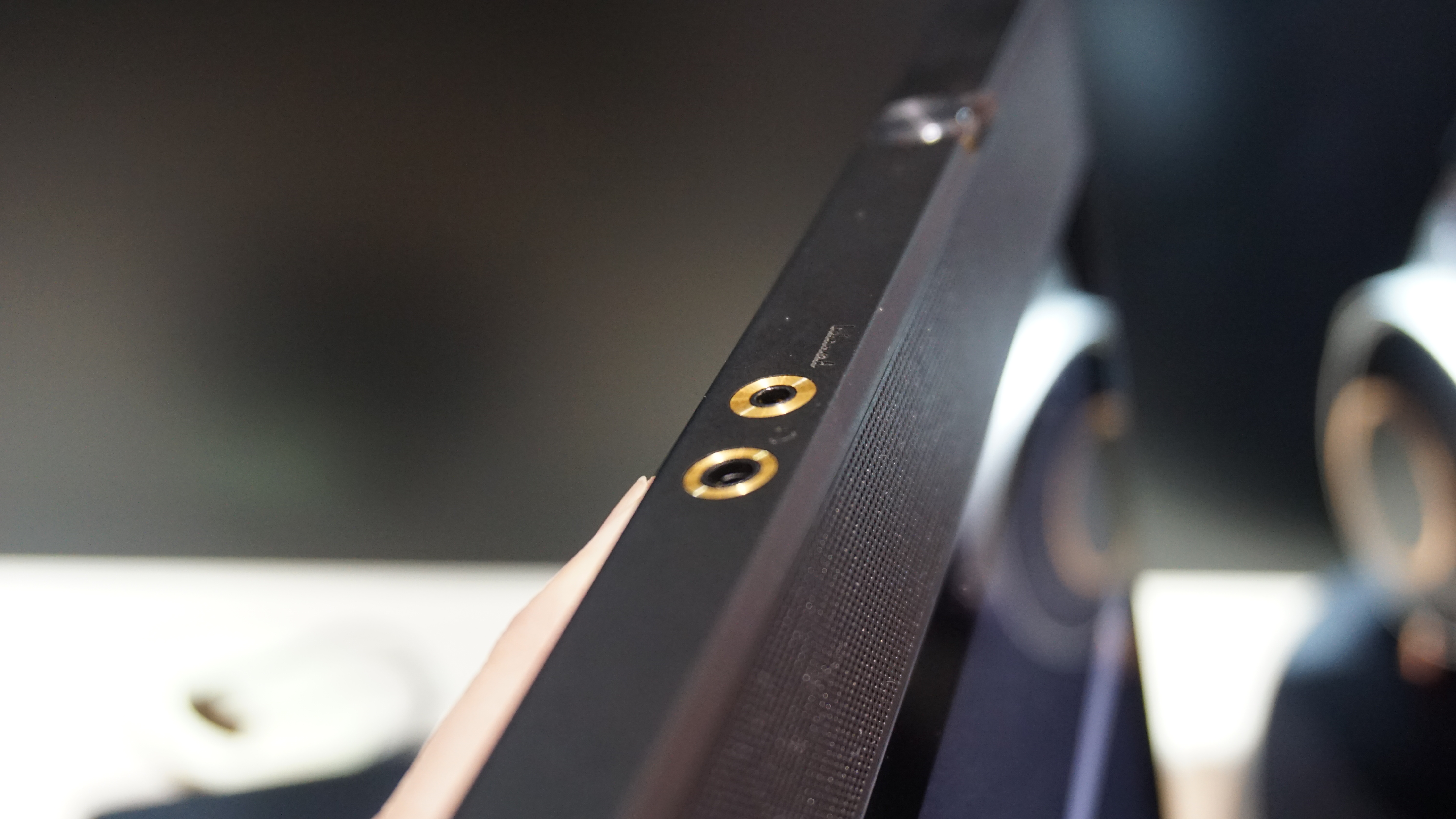 There are two sizes of headphone jack for those who really like to take sound quality to the next level
