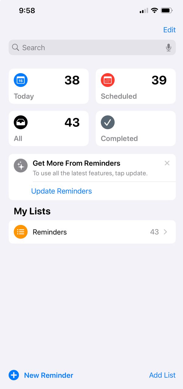 Apple Reminders 2