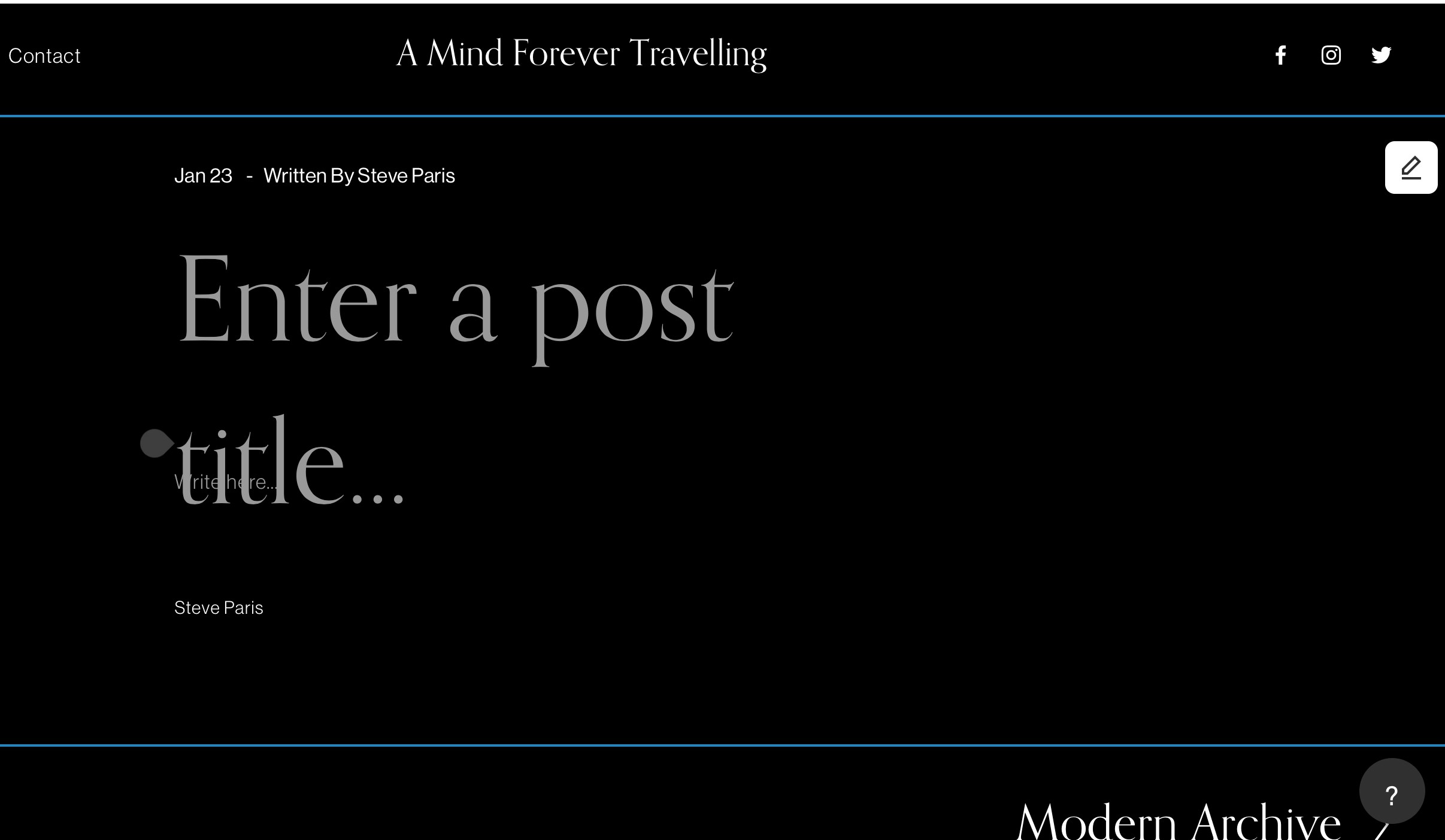 Blogging