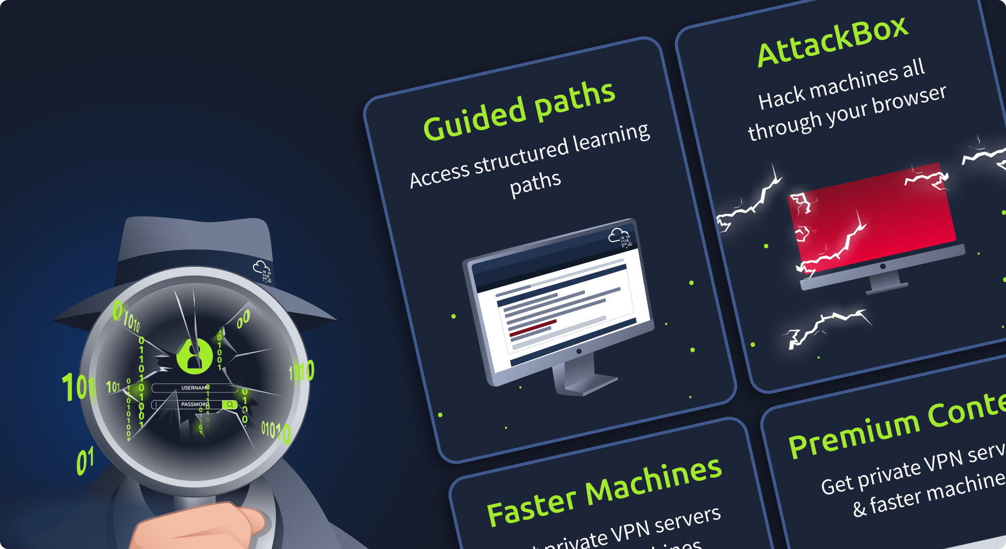 Promotional image of TryHackMe cybersecurity training