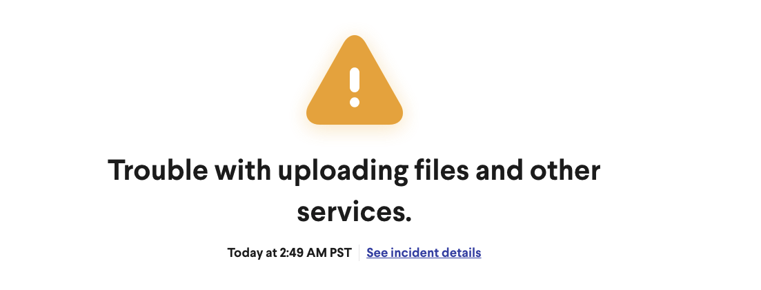 Image upload error on Slack